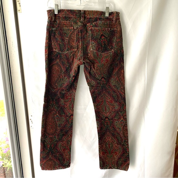 Lauren Ralph Lauren pants corduroy paisley SZ 6 P. NWOT - Picture 10 of 11